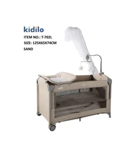 تخت پارک کیدیلو t702l kidilo رنگ کرم به‌ همراه خدمات گارانتی