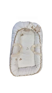 سرویس خواب گارددار(لبه دار) مامزکیوتی طرح استاربر کتان نخ گلدوزی ترک