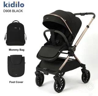 کالسکه کیدیلو مدل Kidilo D908 چهارچرخ چرخشی جدید