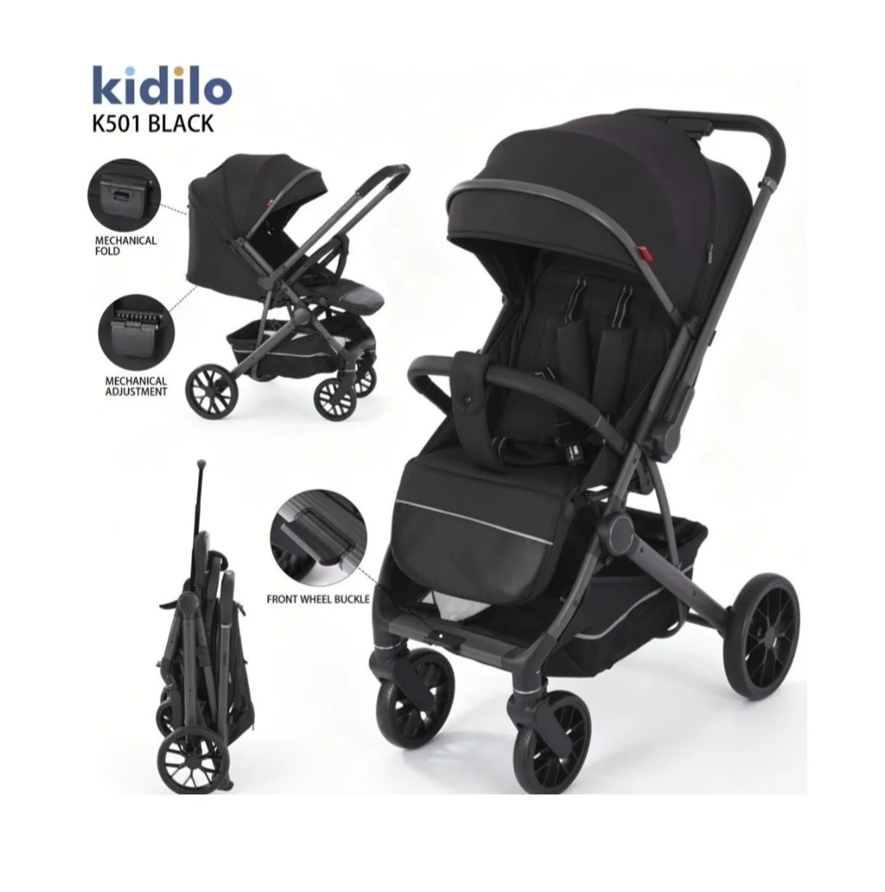 کالسکه کیدیلو kidilo مدل k501 دسته دوطرفه
