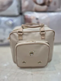 ساک لوازم دستی کودک دومنظوره طرح تدی جنس چرم fendi