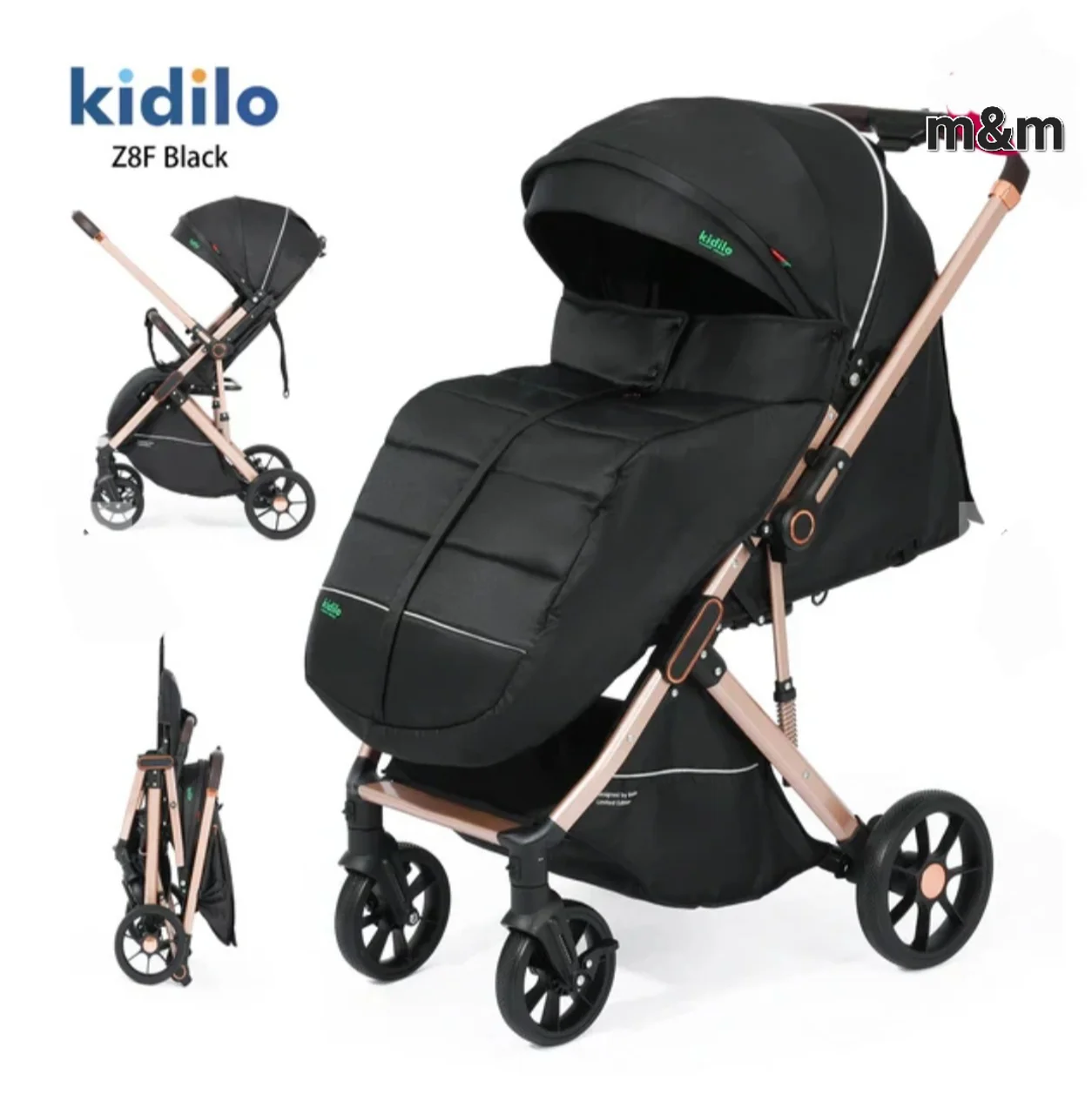 کالسکه مسافرتی دسته متحرک کیدیلو kidilo z8f