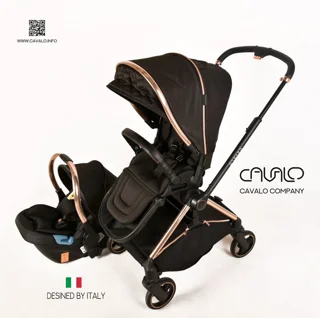 ست کالسکه ۲تیکه کاوالو  cavalo ایتالیا🇮🇹