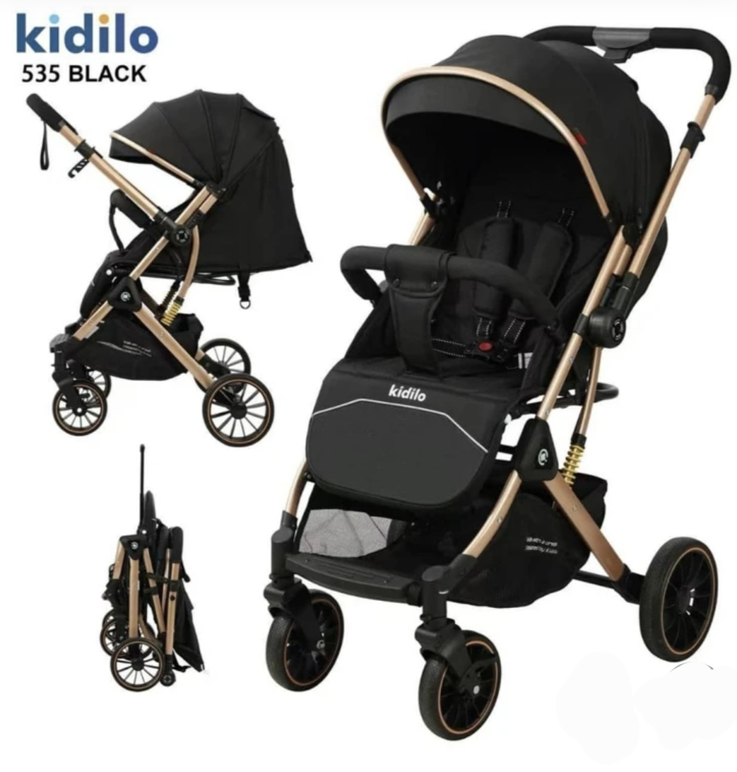 کالسکه کیدیلو دسته دوطرفه مدل  ۵۳۵ پرو بدنه طلایی