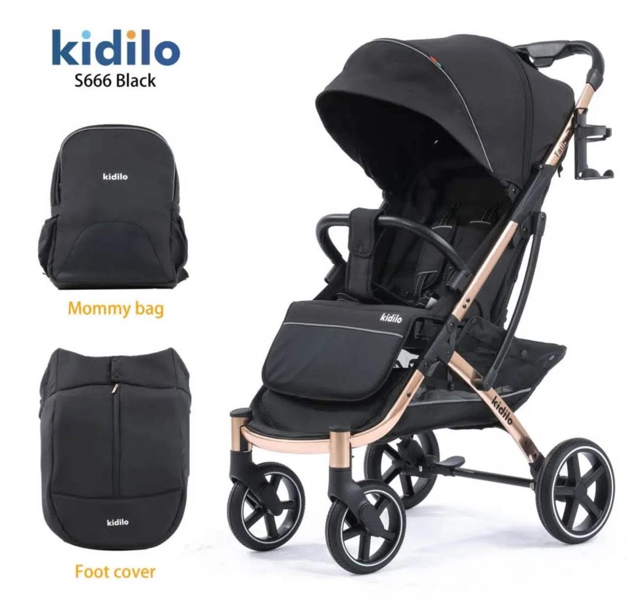 کالسکه مسافرتی چمدانی کیدیلو taurus666 kidilo